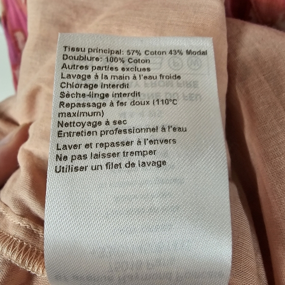 Ba&sh Women's Pink Talita Tiered‎ Mini Dress Size XL - Picture 8 of 10